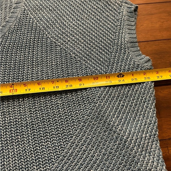 Polo Ralph Lauren Women’s Turquoise 100% Linen V-Neck Boxy Sleeveless Sweater XS - Picture 3 of 7